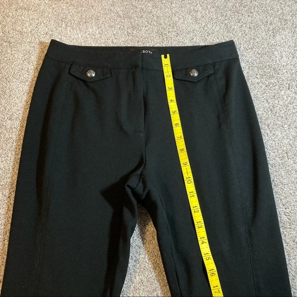 NWOT Talbots Black Stretch Ankle Pants 4P - Picture 5 of 14